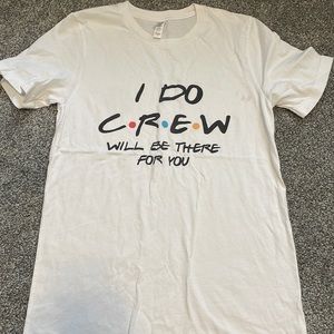 Friends themed bridal party shirt.
